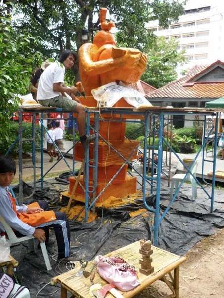Making wax at Ubon