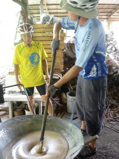 Making Coconut Sugar