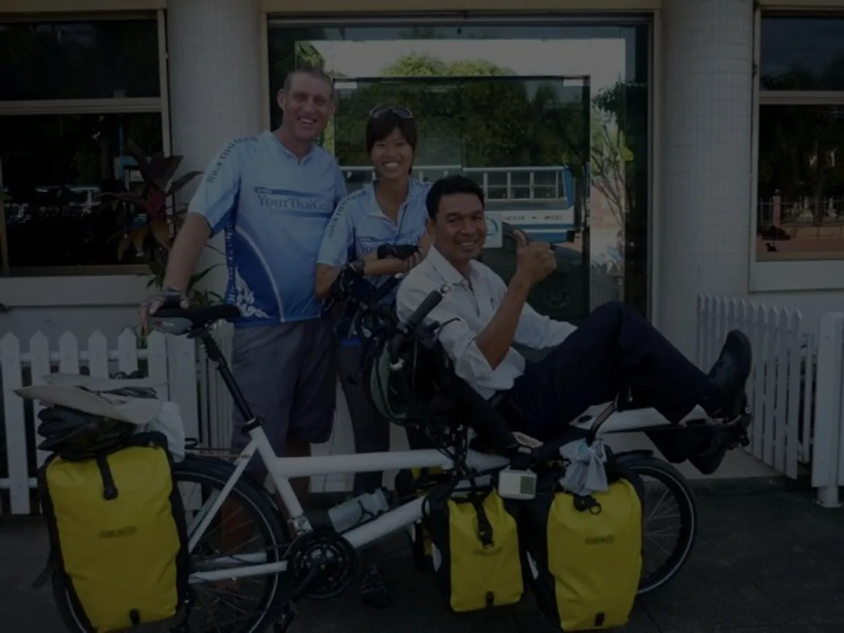 Natt and I with the Tourism Authority of Thailand Office Manager in Trang