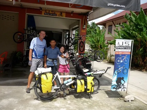 with J.S. Bike shop in Rayong