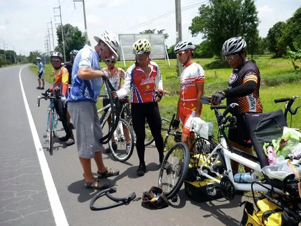 Second Flat tire at Sisaket