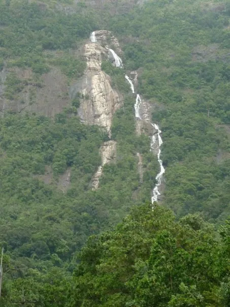 zoom up water fall in Ranong