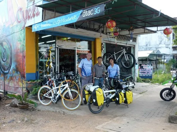 with Andamans cycle owner